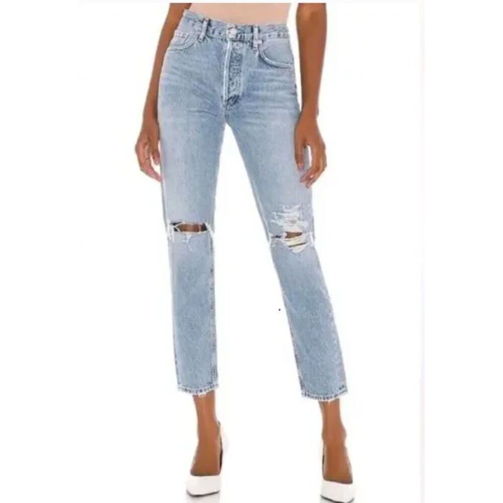 AGOLDE Jamie High Rise Classic in Spectator Blue, size 26